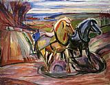 Spring Plowing by Edvard Munch